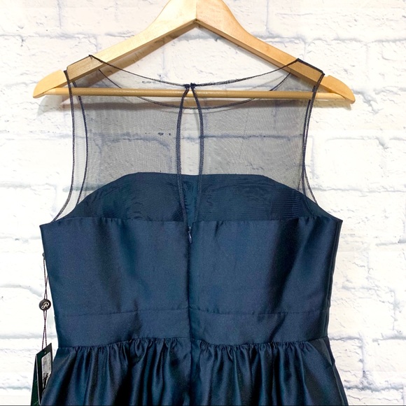 NWT Adrianna Papell Illusion Mikado Dress - Picture 7 of 8